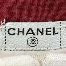 シャネル CHANEL ノースリーブセーター サイズ42 L P28032 - ボルドー×アイボリー×マルチ レディース クルーネック/ココマーク 06P_画像3