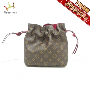 ルイヴィトン LOUIS VUITTON M43445 ポッシュノエ ソフトカーフレザー（皮革の種類：牛革） モノグラム・キャンバス×ヌメ革 SF0220 ポーチ