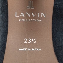 ランバンコレクション LANVIN COLLECTION パンプス 23 1/2 - スエード ダークネイビー レディース アウトソール張替済 靴_画像6