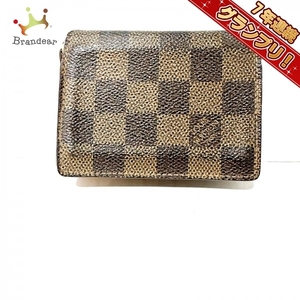 ルイヴィトン LOUIS VUITTON カードケース N62920 アンヴェロップカルトドゥヴィジット ダミエキャンバス エベヌ CA0091 財布 ダミエ