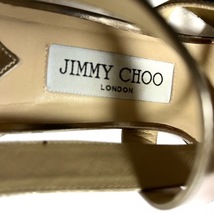 ジミーチュウ JIMMY CHOO パンプス 38 - エナメル（レザー） ゴールド レディース オープントゥ 靴_画像5