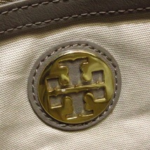 トリーバーチ TORY BURCH ハンドバッグ レザー 白×グレー×ライトブラウン バッグ_画像8