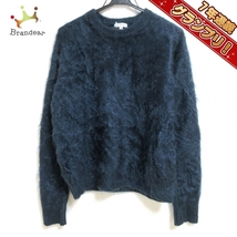 ブラミンク BLAMINK 長袖セーター サイズ38 M - ネイビー レディース カシミヤ 美品 トップス_画像1