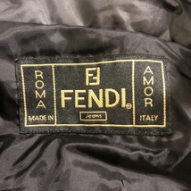 フェンディ FENDI jeans ダウンコート サイズ42 M - 黒 レディース 長袖/ジップアップ/冬 コート_画像3