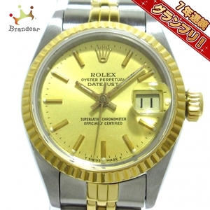 ROLEX(ロレックス) 腕時計 デイトジャスト 69173 レディース K18YG×SS/20コマ ゴールド