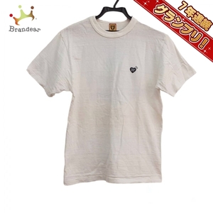 ヒューマンメイド HUMAN MADE 半袖Tシャツ サイズS - 白×ダークネイビー レディース クルーネック トップス