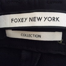 フォクシーニューヨーク FOXEY NEW YORK パンツ サイズ40 M - 黒 レディース フルレングス ボトムス_画像3