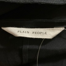 プレインピープル PLAIN PEOPLE サイズ9 M - 黒 レディース Vネック/ノースリーブ/ひざ丈/シースルー ワンピース_画像3