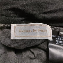 ナチュラルバイフォクシー NATURAL by FOXEY 長袖カットソー サイズ38 M - ダークグレー×黒 レディース クルーネック/ギャザー トップス_画像3