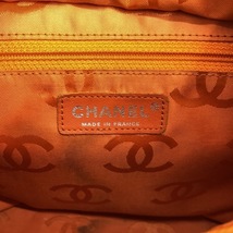 シャネル CHANEL ハンドバッグ カンボンラインミディアムトート ラムスキン×パイソン アイボリー×ベージュ シルバー金具 9番台 バッグ_画像7