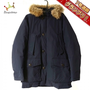 ウールリッチ WOOLRICH ダウンジャケット サイズM - ネイビー メンズ 長袖/ファー着脱可/冬 ジャケット