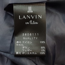 ランバンオンブルー LANVIN en Bleu ダウンコート サイズ36 S - ダークネイビー レディース 長袖/ジップアップ/フリル/冬 美品 コート_画像5