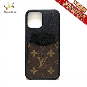 ルイヴィトン LOUIS VUITTON 携帯電話ケース M80082 IPHONEバンパー12PROMAX モノグラム・キャンバス、カーフレザー（皮革の種類：牛革）