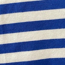 マリメッコ marimekko 半袖Tシャツ サイズS 白×ブルー レディース ボーダー 美品 トップス_画像6