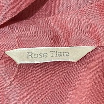 ローズティアラ Rose Tiara サイズ42 L - ピンク レディース ノースリーブ/ロング/麻 ワンピース_画像3