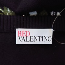 レッドバレンチノ RED VALENTINO 半袖セーター サイズS - 黒×白×グリーン レディース 花柄 トップス_画像3