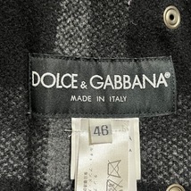 ドルチェアンドガッバーナ DOLCE&GABBANA ブルゾン サイズ46 S - 黒×ダークグレー メンズ 長袖/チェック柄/春/秋 ジャケット_画像3