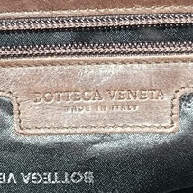 ボッテガヴェネタ BOTTEGA VENETA ショルダーバッグ 122522 - ジャガード×レザー ベージュ×ダークブラウン バッグ_画像8