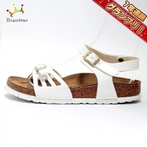 ビルケンシュトック BIRKEN STOCK サンダル 35 - エナメル（レザー） 白 レディース 靴_画像1