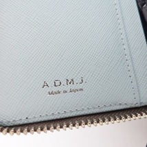 アクセソワ・ドゥ・マドモワゼル AccessoiresDeMademoiselle(ADMJ) 2つ折り財布 - レザー カーキ 美品 財布_画像5