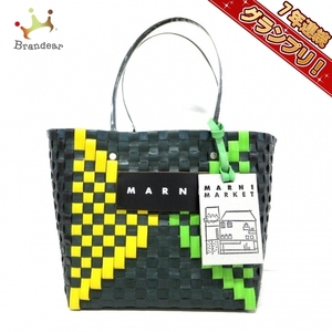 マルニ MARNI トートバッグ SHMH0005A3RF081 マルニマーケット バスケットバッグ ポリプロピレン×ビニール×レザー バッグ