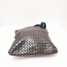 ボッテガヴェネタ BOTTEGA VENETA ショルダーバッグ 172736 イントレチャート レザー ダークブラウン ストラップ着脱可 バッグ_画像4