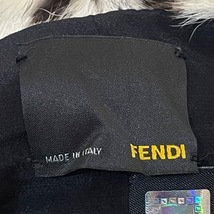 フェンディ FENDI ストール(ショール) - シルク×ファー アイボリー×ダークブラウン マフラー_画像3