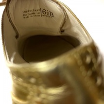 コールハーン COLE HAAN シューズ 6 1/2B - レザー ゴールド レディース ウィングチップ 靴_画像6
