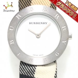 Burberry(バーバリー) 腕時計 - 14100L レディース チェック柄 白