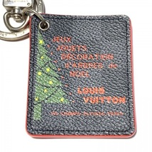 ルイヴィトン LOUIS VUITTON キーホルダー(チャーム) M67219 イリュストレ クリスマスツリー ダミエグラフィットキャンバス イニシャル刻印_画像4