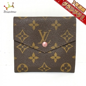 ルイヴィトン LOUIS VUITTON Wホック財布 190 ポルトモネビエ(旧型) モノグラム・キャンバス - 確認出来ず 財布 モノグラム