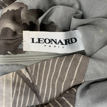 レオナール LEONARD チュニック サイズ46 XL - ライトブルー×グレーベージュ×マルチ レディース ハイネック/長袖/シルク/花柄/肩パッド_画像3