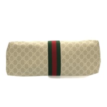 グッチ GUCCI トートバッグ 631685 オフィディア/GGスプリーム PVC(塩化ビニール)×レザー ベージュ×ホワイト×マルチ 美品 バッグ_画像4