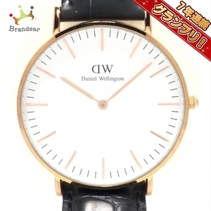 Daniel Wellington(ダニエルウェリントン) 腕時計 B36R4 メンズ 革ベルト 白