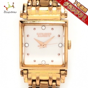 KATHARINEHAMNETT(キャサリンハムネット) 腕時計 - KH-6790 レディース ラインストーン アイボリー