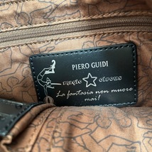 ピエログイッディ PIERO GUIDI ショルダーバッグ - PVC(塩化ビニール)×レザー 黒×レッド×マルチ サーカス柄 バッグ_画像8