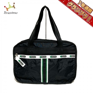 レスポートサック LESPORTSAC ショルダーバッグ - レスポナイロン 黒×ダークグリーン バッグ