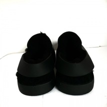 ボッテガヴェネタ BOTTEGA VENETA シューズ 45 ラバー スリング バック サボ ラバー×化学繊維 黒 メンズ ファー/サイズ45 美品 靴_画像3