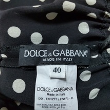 ドルチェアンドガッバーナ DOLCE&GABBANA オールインワン サイズ40 M - 黒×白 レディース ショート(ひざ上丈)/ドット柄 ワンピース_画像3