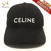 セリーヌ CELINE キャップ L 57-61 - 黒×白 帽子_画像1