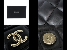 シャネル CHANEL ショルダーバッグ AP2682 チェーンクラッチ/マトラッセ ラムスキン 黒 レディース ランダムシリアル 美品 バッグ_画像10