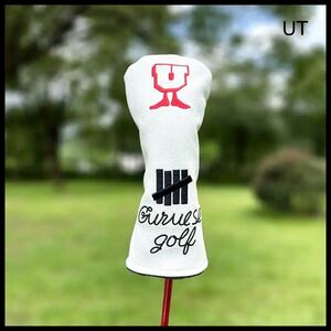 【新品】UNDEFEATED×U-MAN ヘッドカバー UT ゴルフ ユーティリティ ヘッドカバー WHITE malbon golf