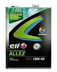 【elf/エルフ】 エンジンオイル モリグラファイト MOLYGRAPHITE ALLEZ 10W-40 4L [183107]