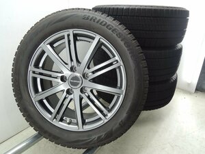 送料無料! 215/55R17 ブリヂストン BLIZZAK VRX2 4本 17×7J 5H PCD114.3 +38 空気圧センサー付き 室内保管 手渡し可!個人宅着払い!B926