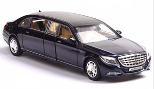 1/32 メルセデスマイバッハ S650 プルマン ストレッチリムジン ネイビー ベンツ ヘッドライト＆テールライト点灯 エンジン音＆クラクション