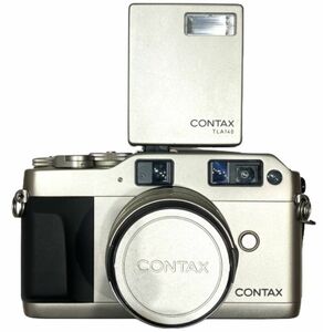 【CONTAX/コンタックス】G1 ボディ/Carl Zeiss Planar プラナー 45mm F2 レンズ/TLA140 ストロボ/コンパクトフィルムカメラ★42510
