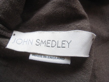 極上イングランド製!!ジョンスメドレー JOHN SMEDLEY*タートルネック ヴァージンウールニットセーター S モカブラウン_画像7