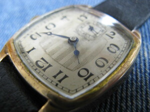 1930年代 ROTARY ロータリー 9K金張り ブリティッシュウォッチ アンティーク手巻腕時計 稼働品 注油済み