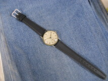 1940年代 ARBOR ツートンケース ミリタリー 33mm スイス製アンティーク手巻腕時計 稼働品 注油済み_画像8