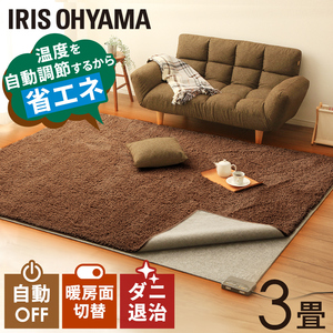 ホットカーペット 3畳 195×235cm 本体 電気カーペット 電気マット ホットマット 足元 あったかグッズ 足元暖房 暖房器具 暖房 寒さ対策